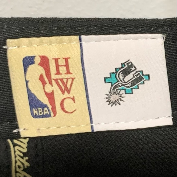 Mitchell & Ness San Antonio Spurs HWC Fitted Hat/Cap-Size 7 1/2 NWT - Picture 10 of 13